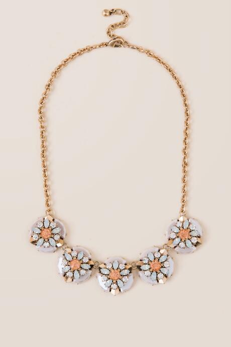 Francesca Inchess Adahli Statement Necklace - Crisp Champagne