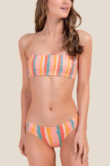 Francesca's Marisol Hipster Swimsuit Bottoms - Multi