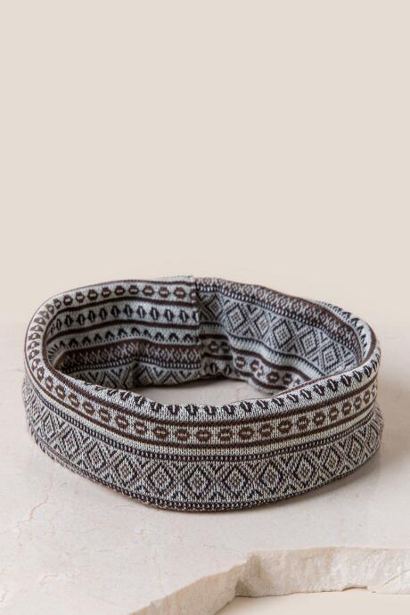 Francesca's Angeline Tribal Headband - Gray