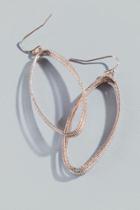 Francesca's Viola Large Rose Gold Ovals - Rose/gold
