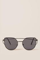 Francesca's London Wired Frame Sunglasses - Black