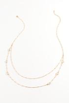 Francesca's Jocelyn Opal Layered Necklace - Gold