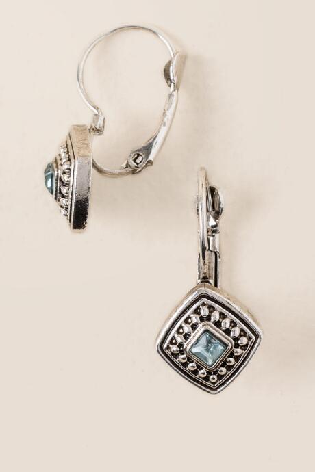 Francesca's Elise Vintage Drop Earring - Turquoise