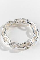 Francesca's Amira Chain Link Stretch Bracelet In Silver - Silver