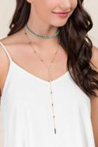 Francesca's Adine Turquoise Layered Necklace - Turquoise