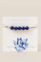 Francesca's Healing Lapis Pull Tie Bracelet - Blue