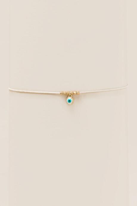 Francesca's Evil Eye Cord Choker - Ivory