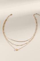Francesca's Tina Heart Layered Necklace - Gold