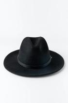 Francesca's Cindy Panama Hat - Black