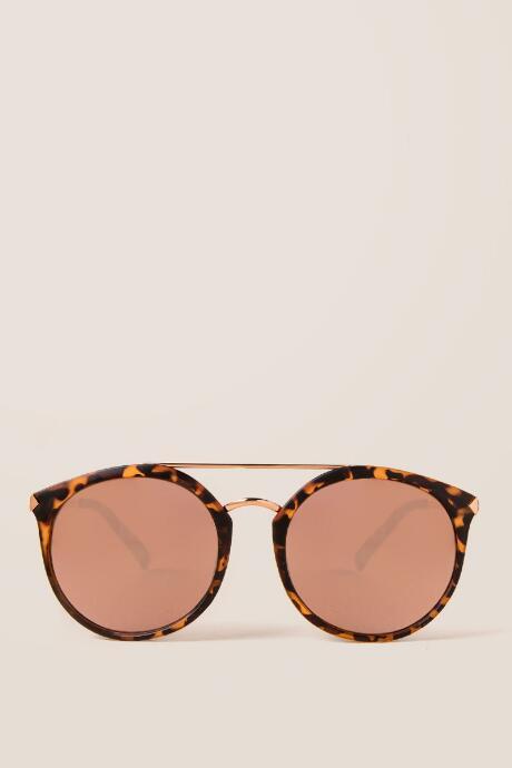 Francescas Ripley Tortoise Shell Aviators - Tortoise