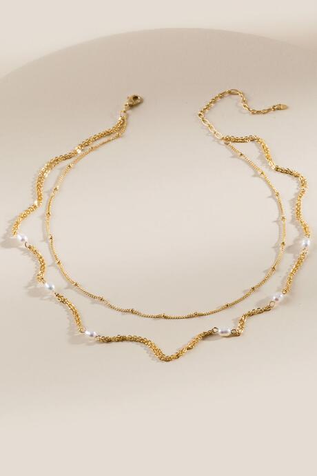 Francesca's Savannah Pearl Dot Choker - Pearl