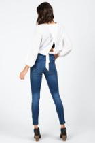 Francesca's Danelle Back Tie Top - Ivory