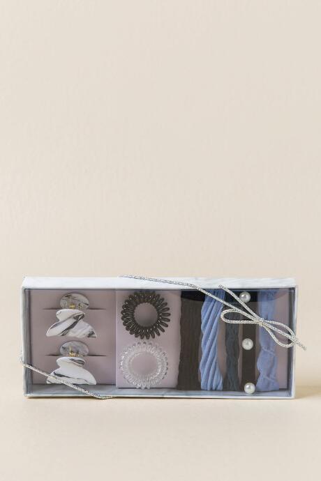 Francescas Brynn Hair Boxed Set In Marble - Lavender