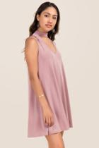 Alya Lizette Gigi Split Shoulder Dress - Mauve