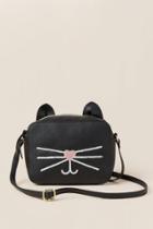 Francesca's Maci Cat Face Crossbody - Black