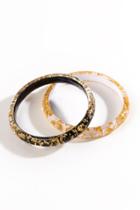 Francesca's Pauline Speckle Resin Bracelet Set - Multi
