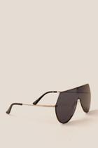 Francesca's Selena Shield Sunglasses - Black