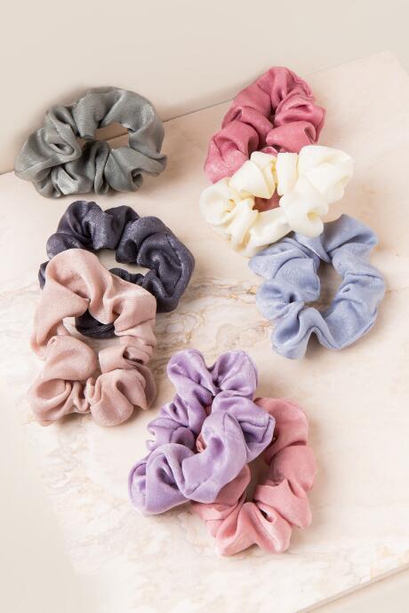 Francescas Jackie Scrunchie Set - Blush