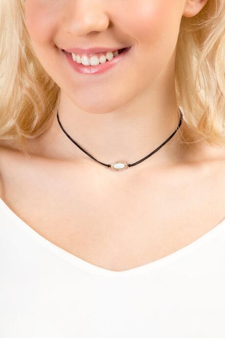 Francesca's Raegan Choker Necklace - Black