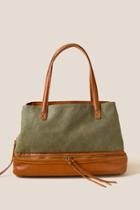 Francesca Inchess Diana Zip Bottom Weekender - Brown