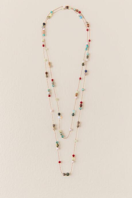 Francesca's Adalee Beaded Wrap Necklace - Multi