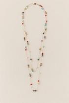 Francesca's Adalee Beaded Wrap Necklace - Multi