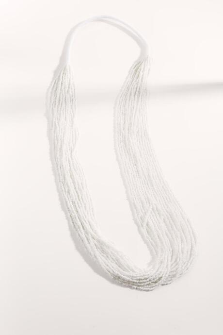 Francesca's Zora Layered Bead Necklace - White