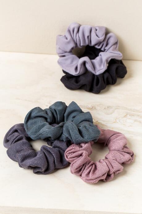 Francesca's Lynn Scrunchie Set - Mauve