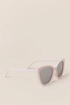Francesca's Mistral Cat-eye Sunglasses In Blush - Blush