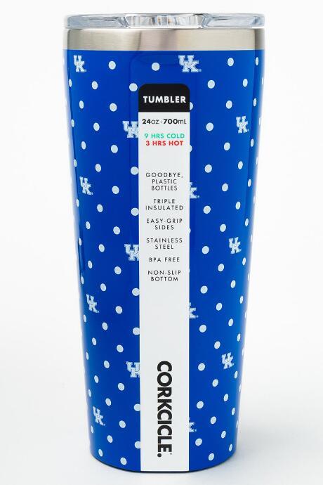 Corkcicle Uk Polka Dot Tumbler - Blue