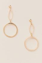 Francesca's Karmela Oval Link Drop Earring - Gold