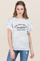 Sweet Claire You Had Me At Pumpkin Spice Latte Graphic Tee - Heather Gray