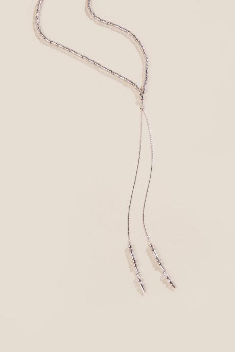 Francesca's Brooklyne Beaded Necklace In Silver - Silver