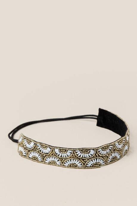 Francesca's Val Embellished Headwrap - Gray