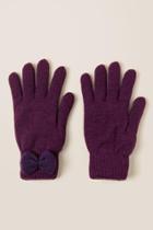 Francesca's Annabel Bow Gloves - Purple