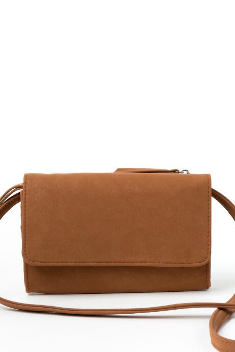 Francesca Inchess Helen Fold Over Wallet - Cognac