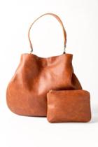 Francesca Inchess Distressed Hobo Handbag - Brown