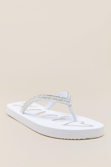 Francesca Inchess Best Day Ever Bridal Flip Flop Sandal - Silver