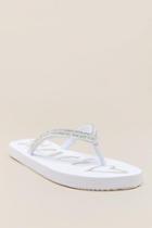 Francesca Inchess Best Day Ever Bridal Flip Flop Sandal - Silver