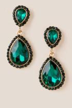 Francesca's Miriam Teardrop Earring In Emerald - Emerald