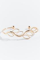 Francesca's Wendy Wire Leaf Bangle - Gold