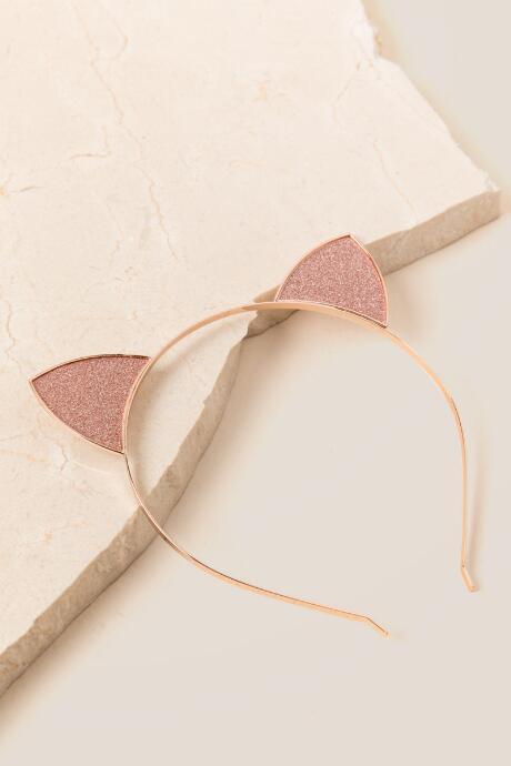 Francescas Reanna Cat Ear Headband In Rose Gold - Rose/gold