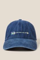 Francesca's Emma Arrow Baseball Cap - Navy