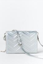 Francesca's Veronica Quilted Wallet - Silver