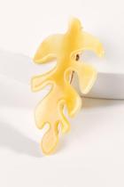 Francesca's Yellow Leaf Hair Clip - Yellow