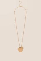 Francesca's Theia Charm Pendant Necklace - Gold