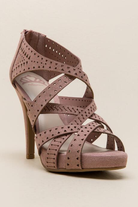 Fergalicious Hillcrest Strappy Skinny Heel - Mauve