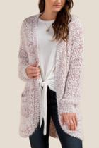 Francesca's Gemma Two Tone Cardigan - Cinnamon