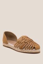 Francesca Inchess Huarache Espadrille Flat - Tan