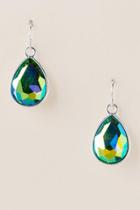 Francesca's Suri Stone Teardrop Earring In Green - Green